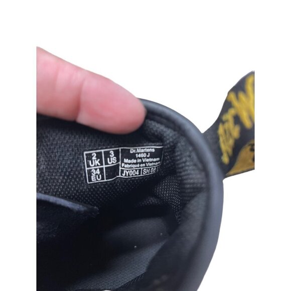 Dr Martens JUNIOR 1460 SOFTY T LEATHER LACE UP BOOTS Size 3Y - Picture 4 of 9